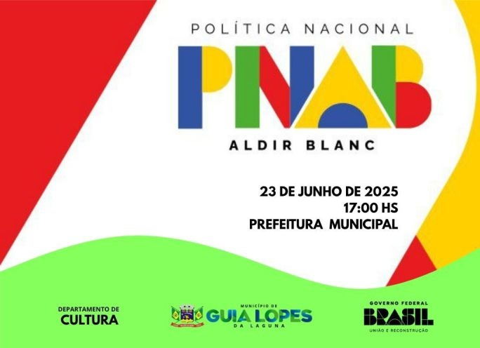 Departamento de Cultura de Guia Lopes da Laguna convida agentes culturais para escuta pública.